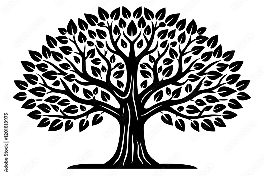 Tree Line Icon - Vector Illustration for Nature & Environment Design Tree Line Icon - Vector Illustration for Nature & Environment Design