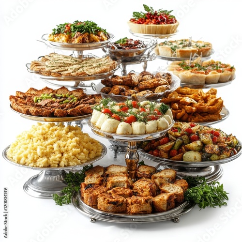 Elegant Catering Display with Assorted Dishes photo