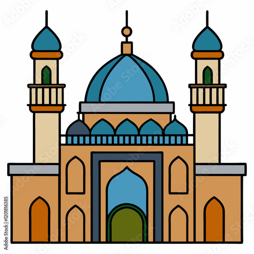 mosque vector illustration