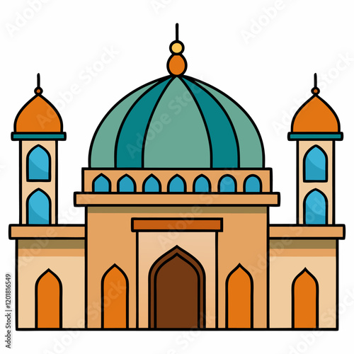 mosque vector illustration