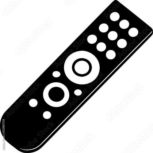 remote control silhouette vector illustration