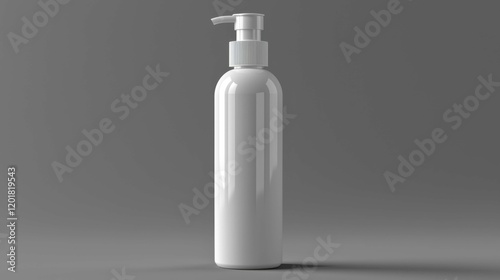 A sleek white pump bottle designed for skincare products, showcasing a modern aesthetic with a minimalist approach to beauty packaging.