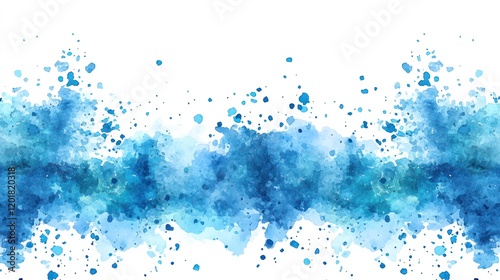 Wallpaper Mural Abstract Blue Watercolor Wash Texture Background Torontodigital.ca
