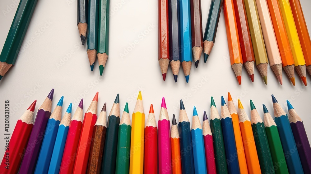 Colorful Pencils Back to School - Sharp Bright AI Art Colorful Pencils Back to School - Sharp Bright AI Art