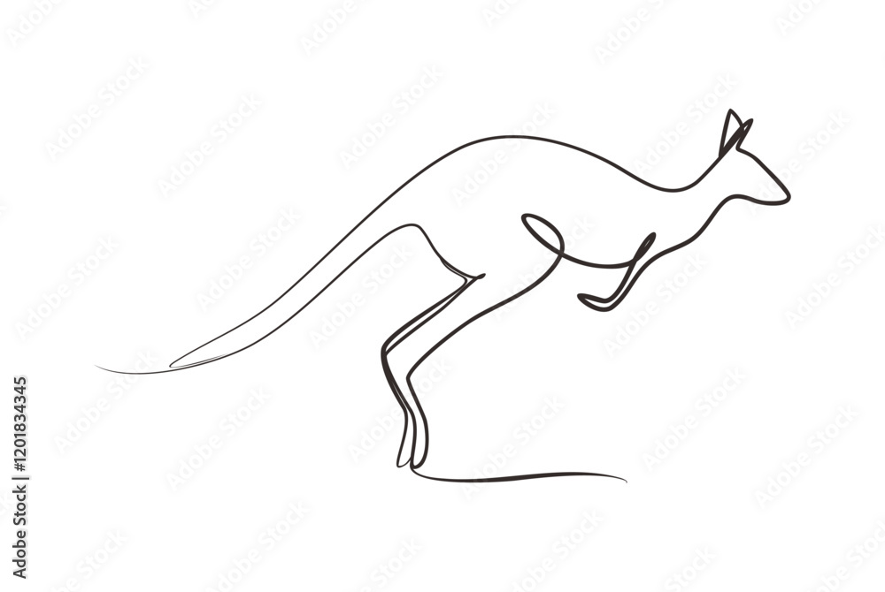 Fototapeta premium kangaroo is endemic animal from australia that has unique movement