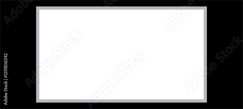 Empty Office And School White Board. Vector Illustration.