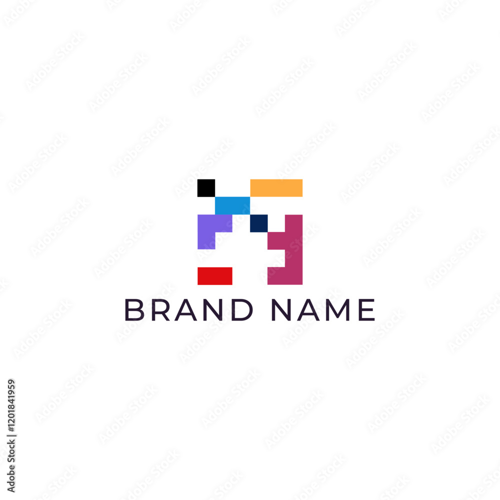 ILLUSTRATION ABSTRACT SQUARE PIXEL TECH LOGO ICON TEMPLATE SIMPLE COLORFUL DESIGN ELEMENT VECTOR ILLUSTRATION ABSTRACT SQUARE PIXEL TECH LOGO ICON TEMPLATE SIMPLE COLORFUL DESIGN ELEMENT VECTOR