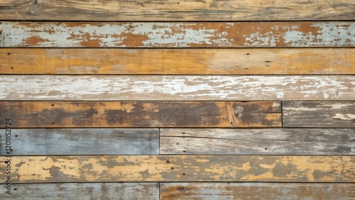 Rustic Painted Wooden Planks
