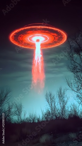 Wallpaper Mural Flying Saucers, UFOs, ETs, Aliens, Extraterrestrials, Orbis, Lights, Drones, Abstract Image, Texture, Pattern Background, Wallpaper, Cover and Screen for Smartphone, PC, Laptop, 9:16 and 16:9 Format Torontodigital.ca