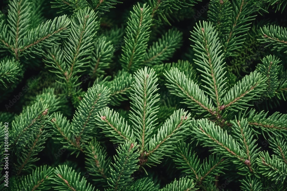 Lush green pine branches background texture for Christmas cards Lush green pine branches background texture for Christmas cards