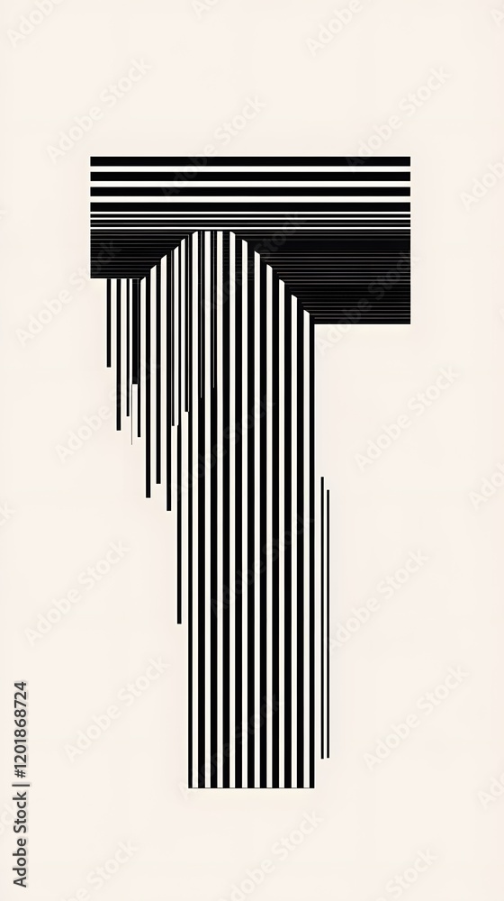 20. Bold and sharp lines depicting the letter T, with geometric influences 20. Bold and sharp lines depicting the letter T, with geometric influences
