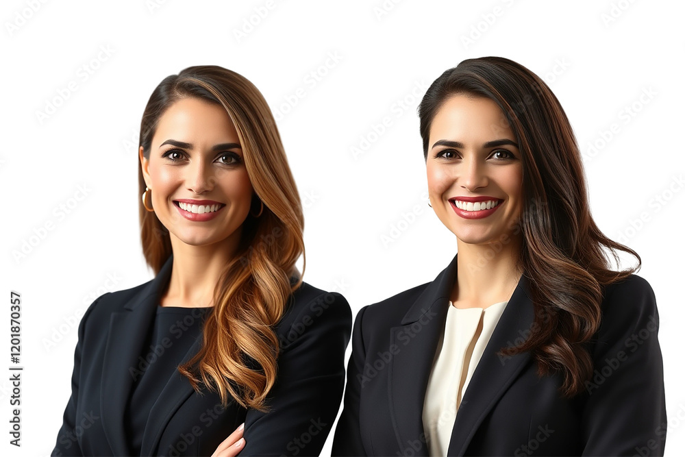 Professional Business Woman PNG, Confident Business Portrait on White Background Professional Business Woman PNG, Confident Business Portrait on White Background