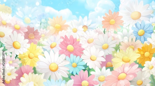 Lush green field of dai plants serene agricultural landscape vibrant