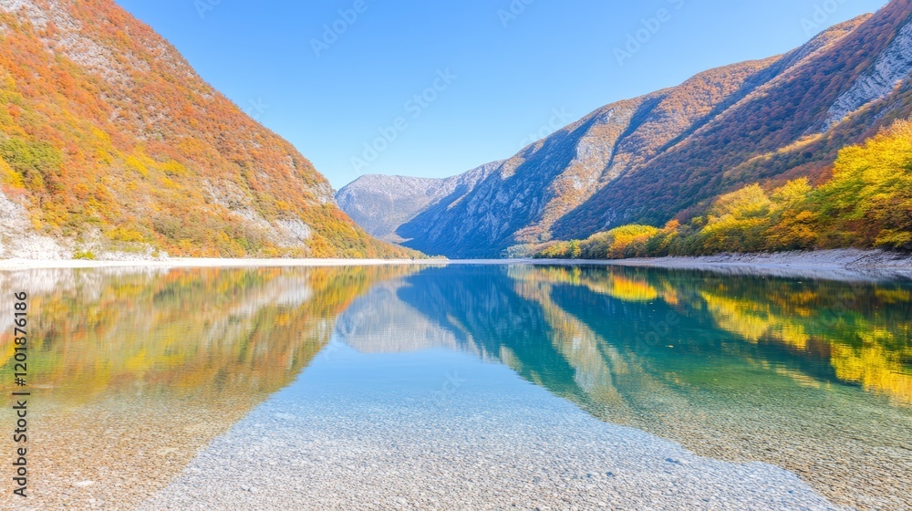 Naklejka premium Expansive clear blue sky serene view of the azure daytime atmosphere vast