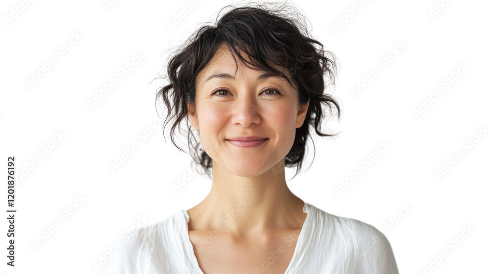 A smiling woman with curly hair, radiating warmth and positivity. The portrait captures a genuine moment of happiness and confidence. A smiling woman with curly hair, radiating warmth and positivity. The portrait captures a genuine moment of happiness and confidence.