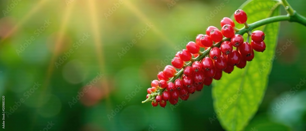 Red Quinoa Heads Ripening on Plant - High Resolution