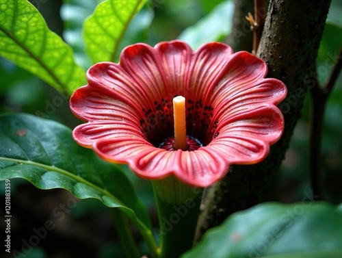 Rafflesia Arnoldi in Lush Jungle, Giant Flower, Nature's Wonder photo