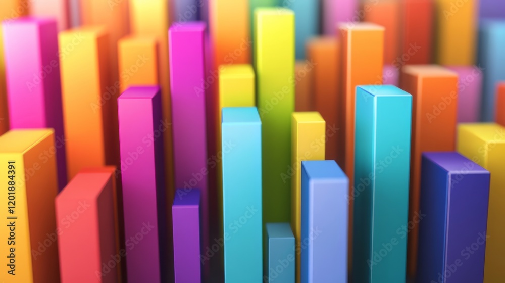 A vibrant bar graph showcasing company earnings, with colorful bars representing growth in different business sectors. A vibrant bar graph showcasing company earnings, with colorful bars representing growth in different business sectors.