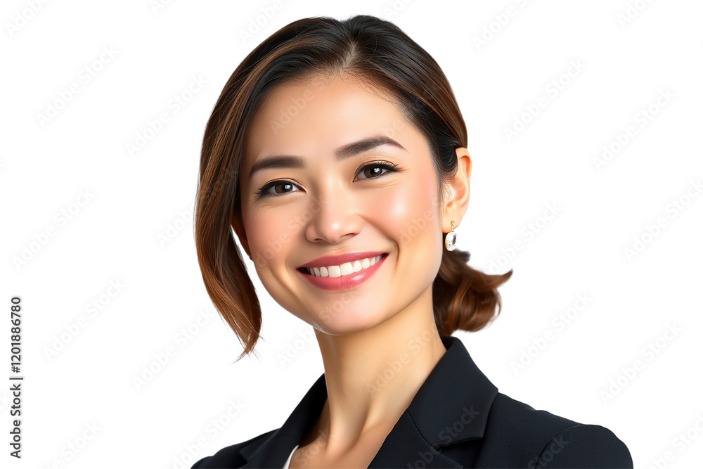 Professional Business Woman PNG, Confident Business Portrait on White Background Professional Business Woman PNG, Confident Business Portrait on White Background