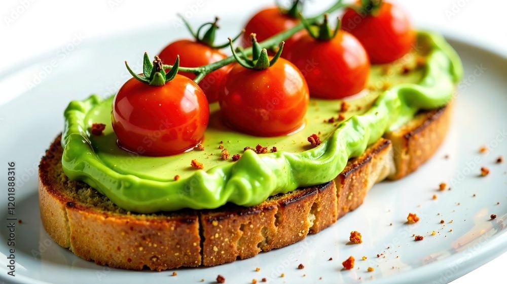 Delicious Avocado Toast with Cherry Tomatoes & Spices Delicious Avocado Toast with Cherry Tomatoes & Spices