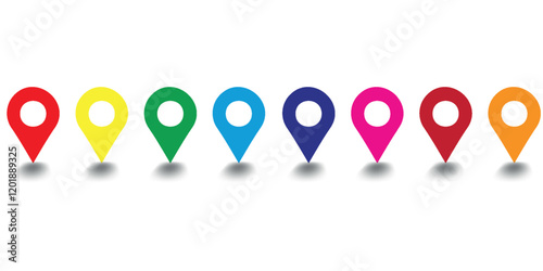 map marker,location pin,map pin icon vector ilustration modern