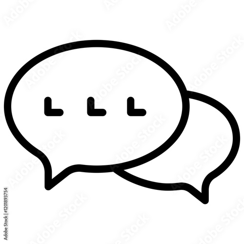 Message colorful vector flat glyph icon.
