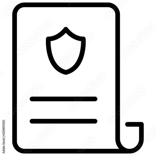 Document colorful vector flat glyph icon.