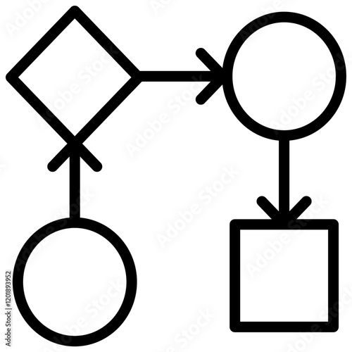 Info graph colorful vector flat glyph icon.