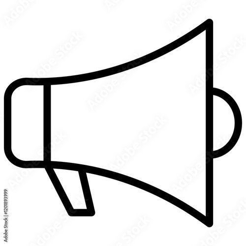 Advertising colorful vector flat glyph icon.