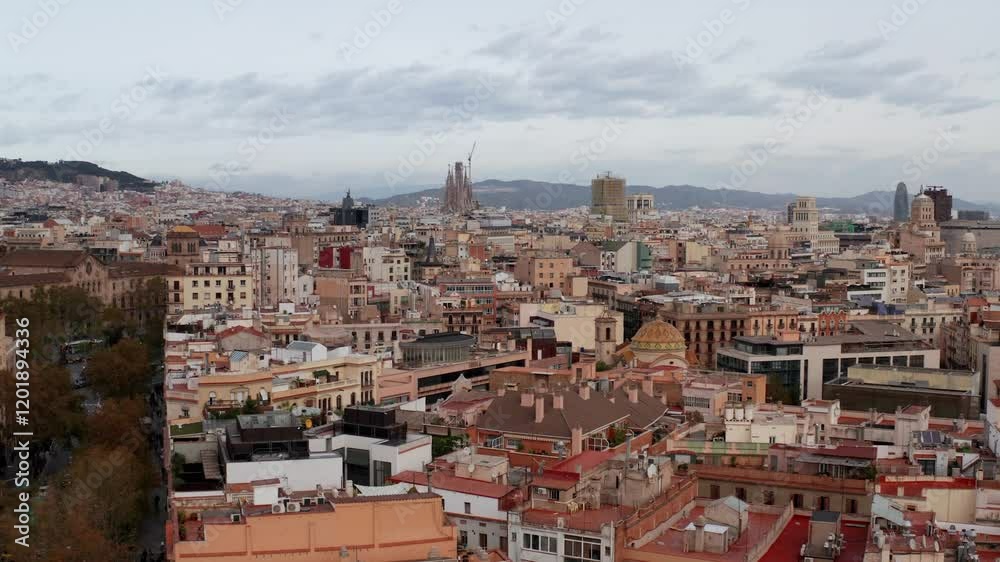 azoteas de Barcelona con dron azoteas de Barcelona con dron