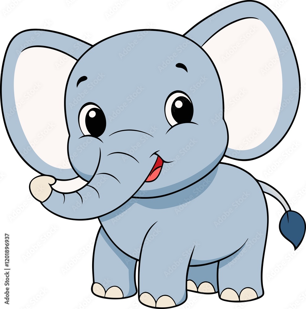 Fototapeta premium Cartoon elephant
