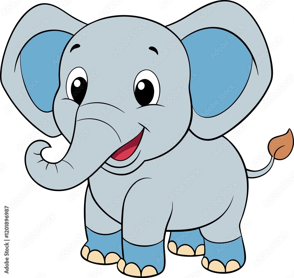 Fototapeta premium Cartoon elephant