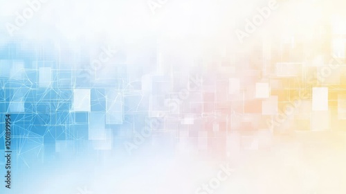 Abstract digital background with soft colors and geometric shapes.