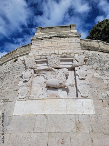 Venezianischer Löwe an der Stadtmauer von Zadar