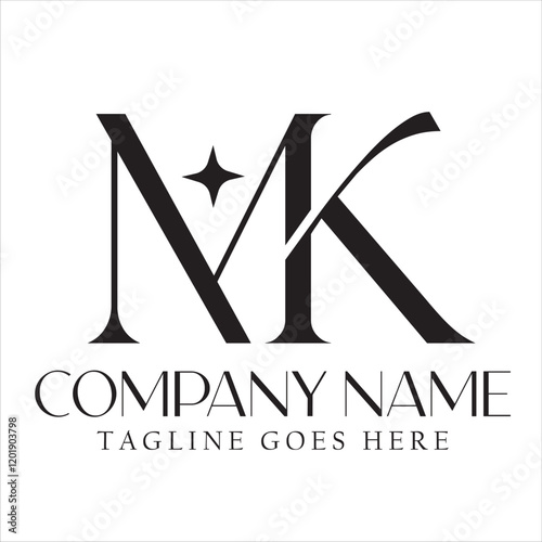Letter MK or KM vector logo design for luxury and startup. 標誌設計, ロゴデザイン, Diseño de logotipo