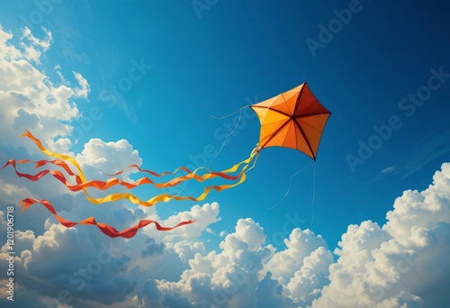 kite flying in the sky