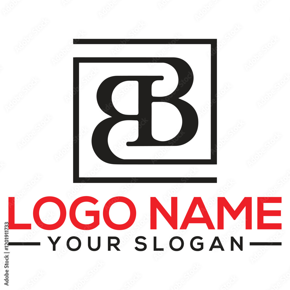 Fototapeta premium BB letter logo , BB letter, BB design , BB icon Elegant modern. Vector template.