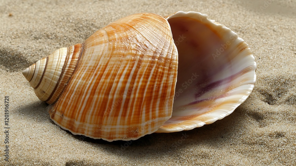 Take a shell over set against the background Take a shell over set against the background