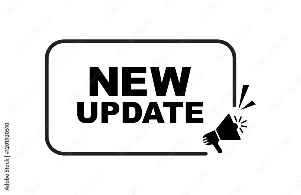 Obraz premium new update text 