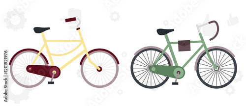 cyclist vector icon. collection of silhouettes of people cycling in different positions. bike, cycle, cyclist, ride, vector, bicycle, man, icon, people, illustration, woman, girl, boy, mountain