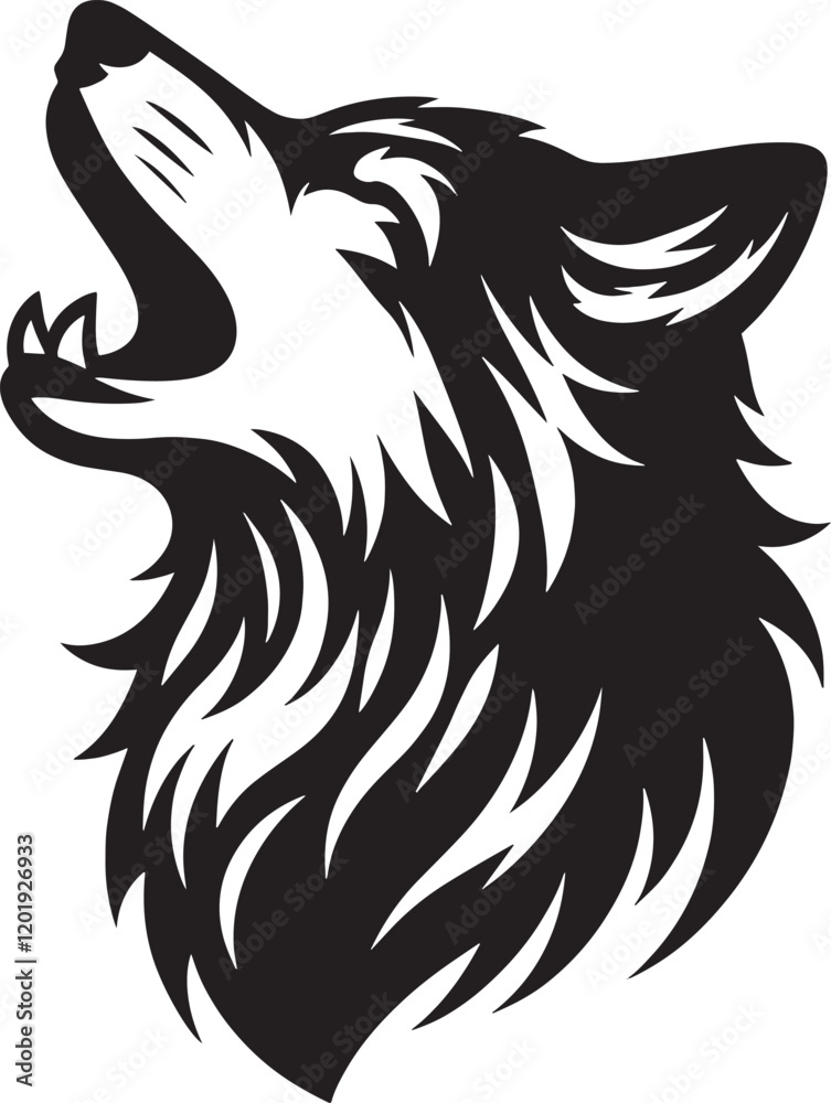 Fototapeta premium head of a wolf