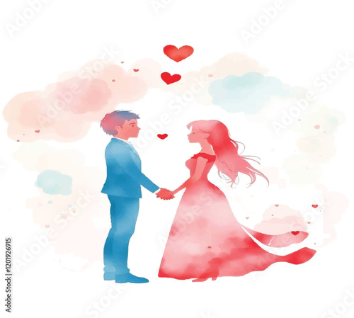 Romantic love couples vector silhouettes for valentines day , valentines day 