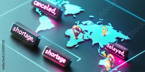 Global Supply Chain Disruptions Map