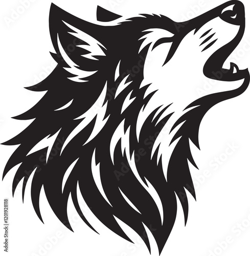 wolf head silhouette