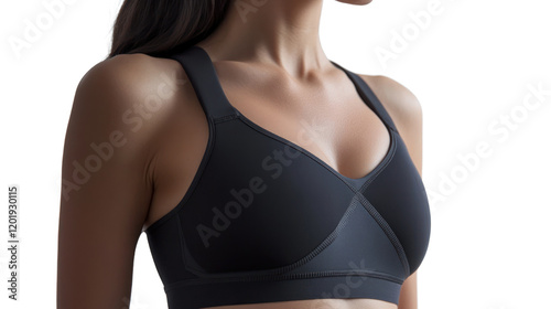 Stylish activewear bra showcasing modern design, perfect for exercise routines or casual wear. Comfort meets elegance for an active lifestyle.