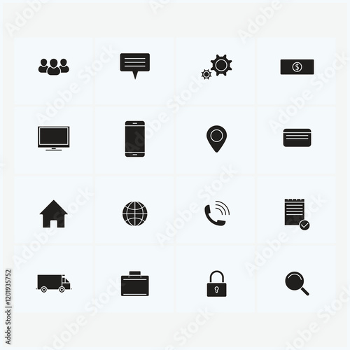 set of icons