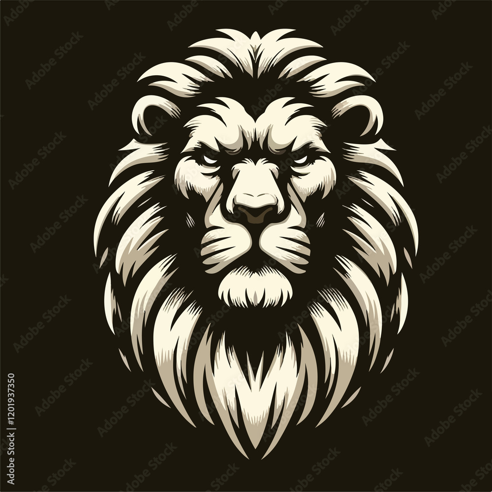 Obraz premium Bold Lion Illustration