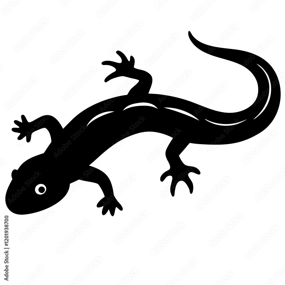 Obraz premium lizard on a white