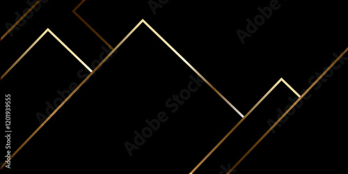 Modern black background corporate with gold lines .Modern silver grey white gold abstract geometric background with diamond shape and lines .square shapes template for business, card, flyer