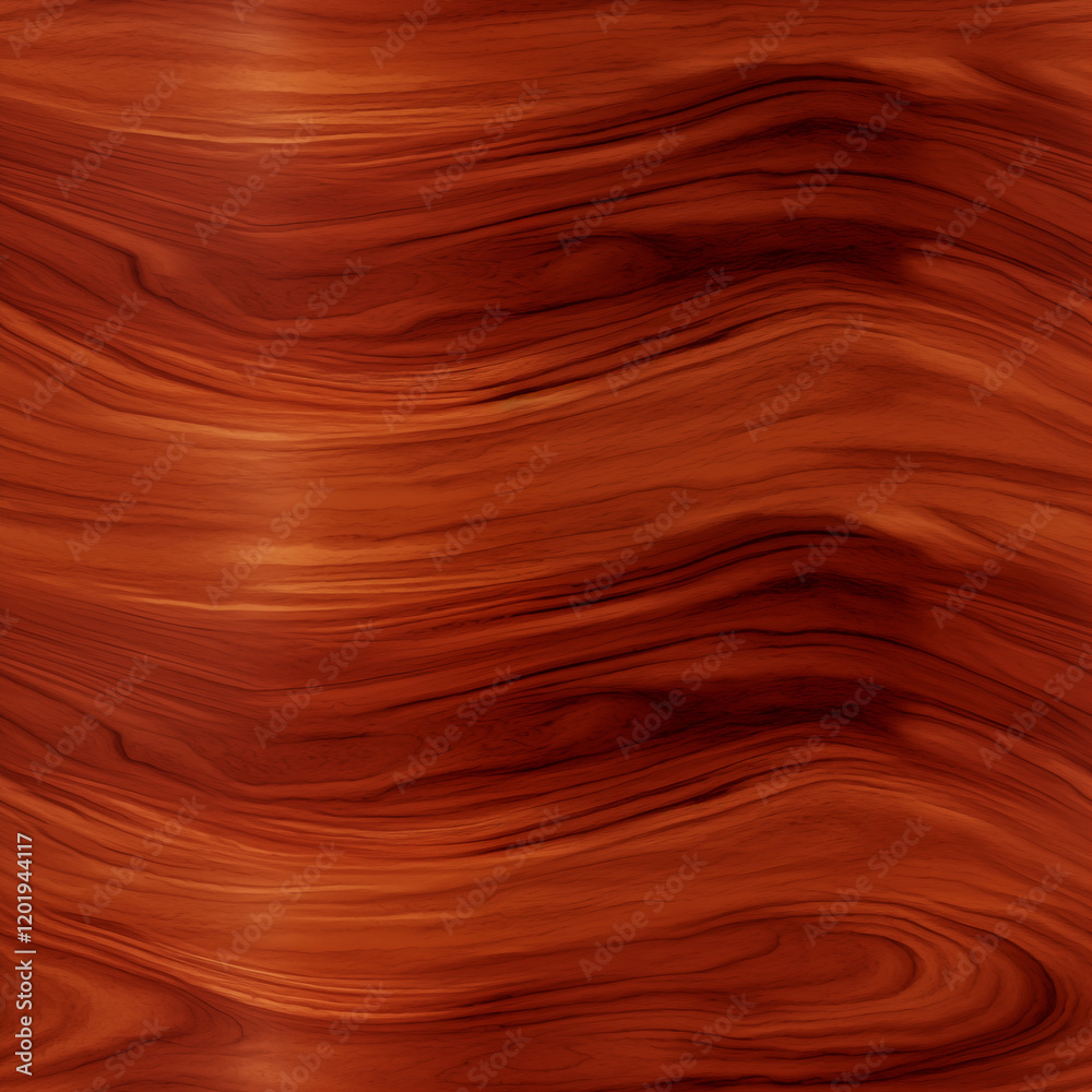 Fototapeta premium Polished mahogany texture with a glossy finish. AI Generative.
